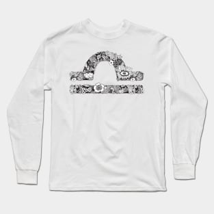 Libra Zodiac Sign Long Sleeve T-Shirt